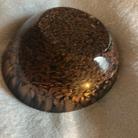 Elegant Brown Swirl Dining Bowl